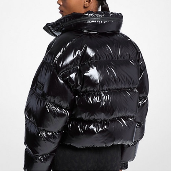 Michael Kors Shiny Black Puffer Jacket
Nylon Ciré Puffer Jacket size small new - Picture 2 of 8